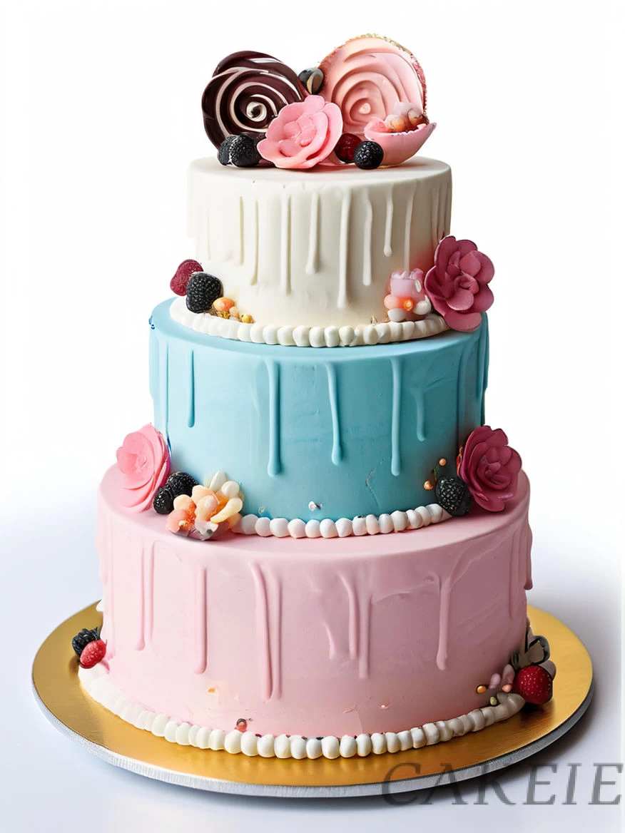3 Tier Small Flowers Decoration Cake